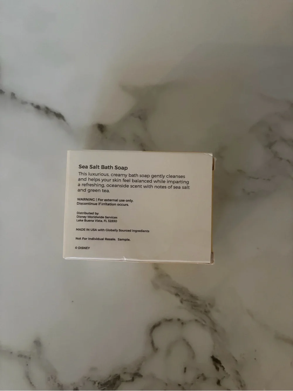 Disney Sea Salt Bath Soap - Yellow & White Box with Mickey Art